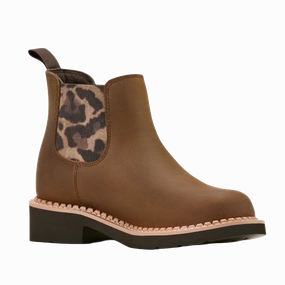 Ariat Youth Girl's Fatbaby Chelsea Distressed Brown Western Bootie 10061165 Trendy