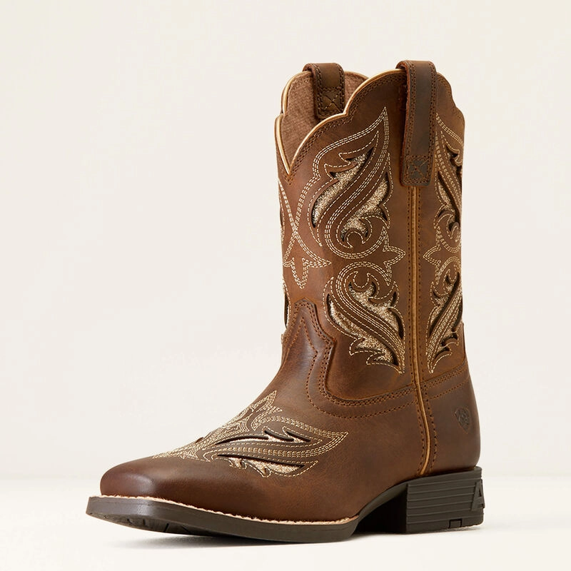 Multi Density Foam Sturdy sole Ariat Youth Round Up Bliss Western Boot 10046884