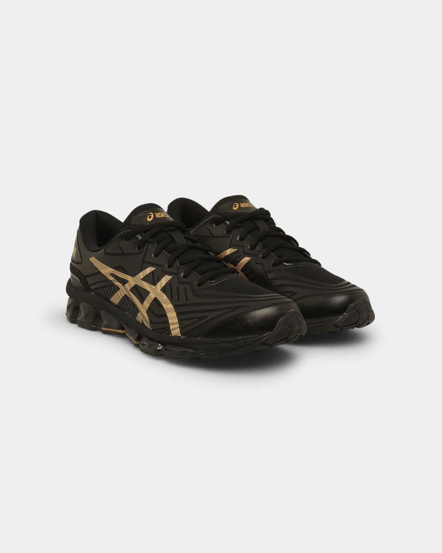 cyclists' efficiency Shock-absorbent cushioning ASICS GEL-QUANTUM 360 VII Black/Pure Gold
