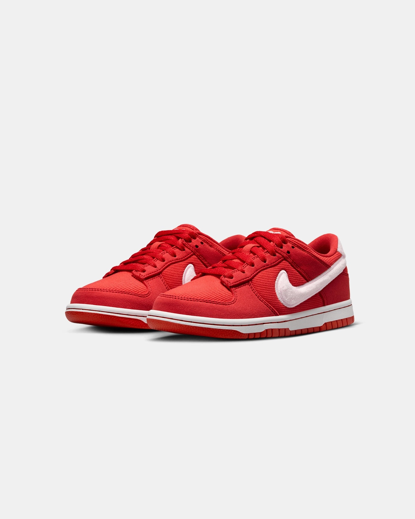 Clean Structure Nike Kids' Dunk Low "Valentine's Day" (GS) Fire Red