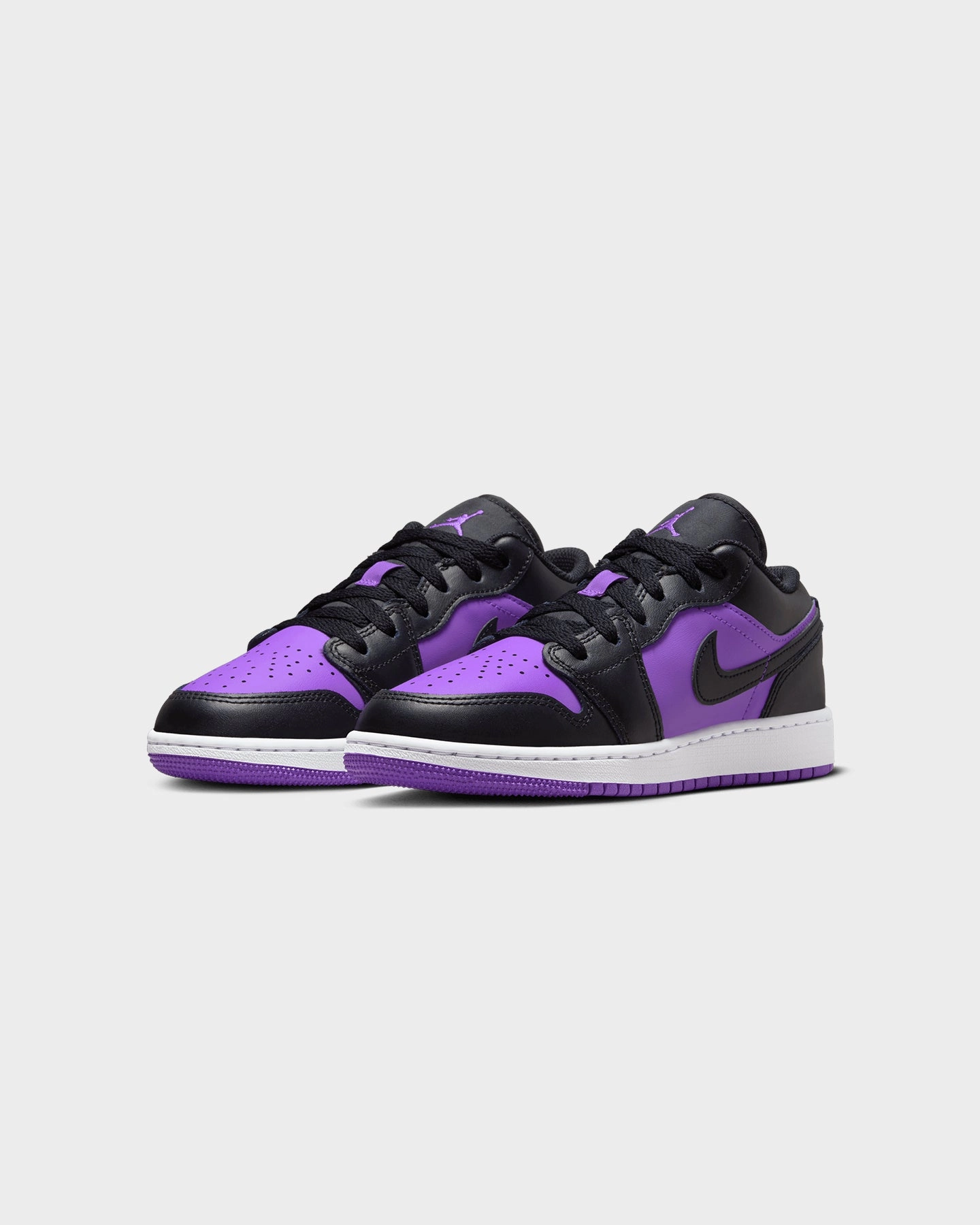Anti Fatigue Insole Jordan Kids' Air Jordan 1 Low BG "Black/Purple" Purple Venom/Black