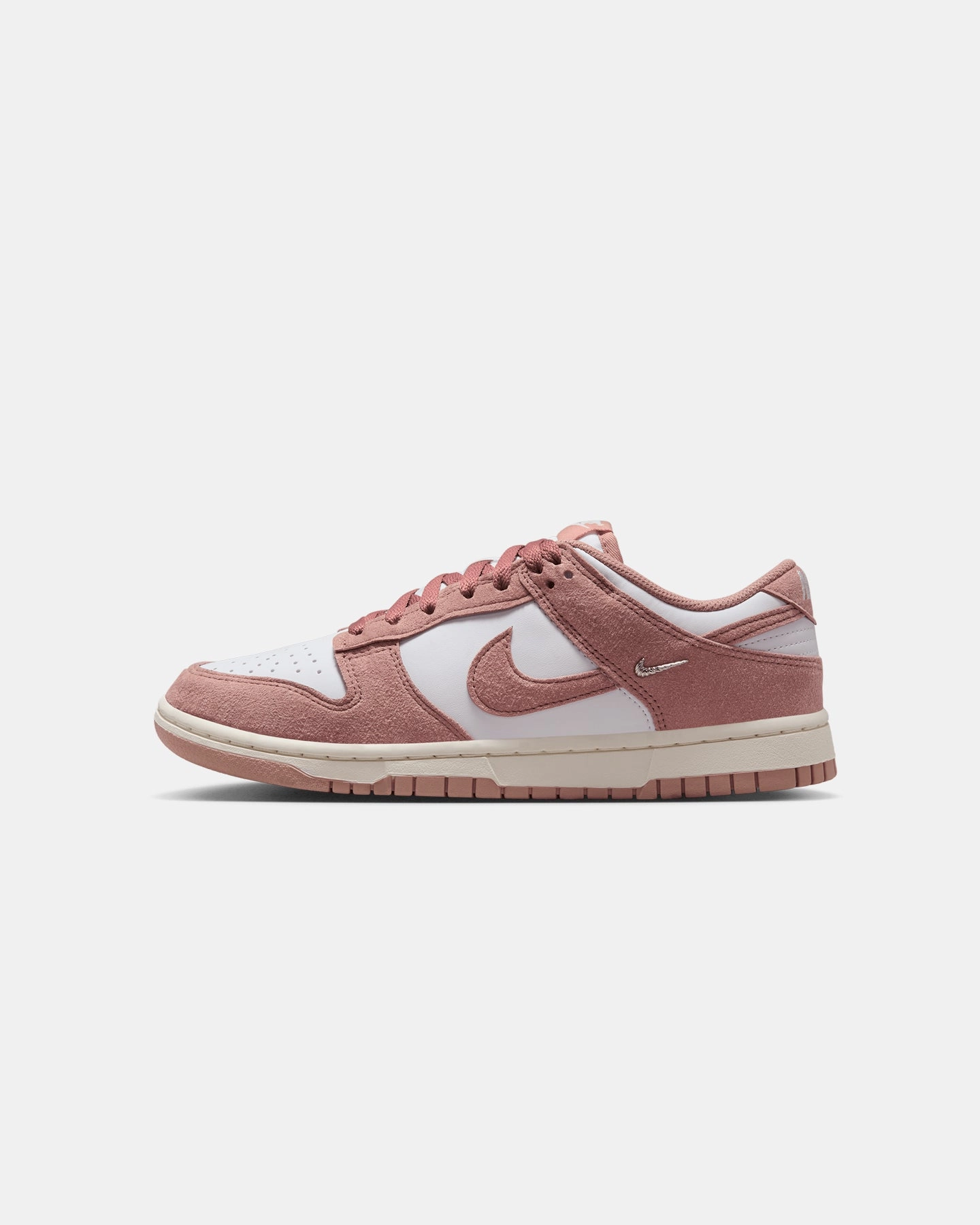 Nike Women's Dunk Low "Suede Pack" White/Pink Impact-absorbing