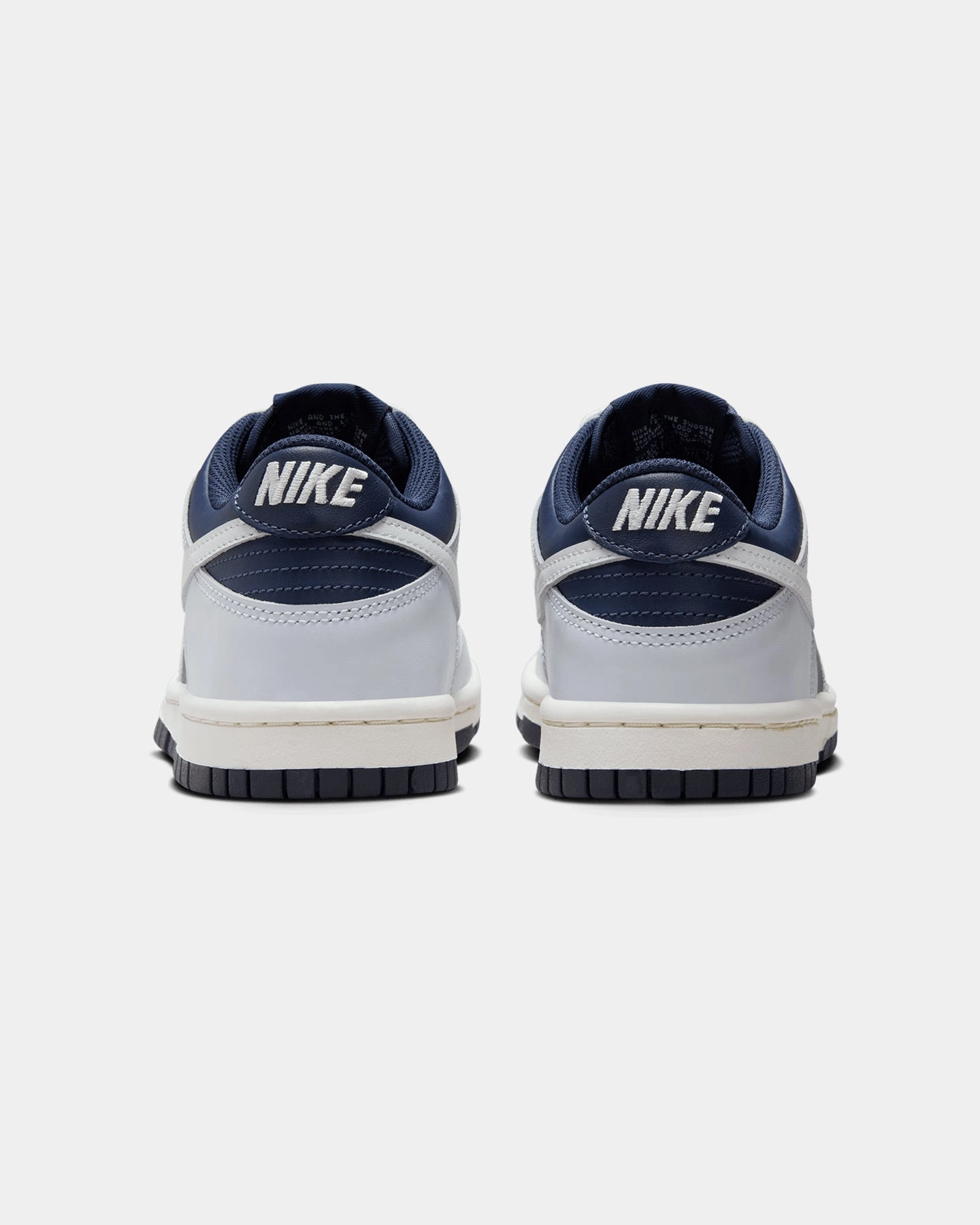 Nike Kids' Dunk Low BG (GS) Football Grey/Summit White/Midnight Navy Motion Control Feature