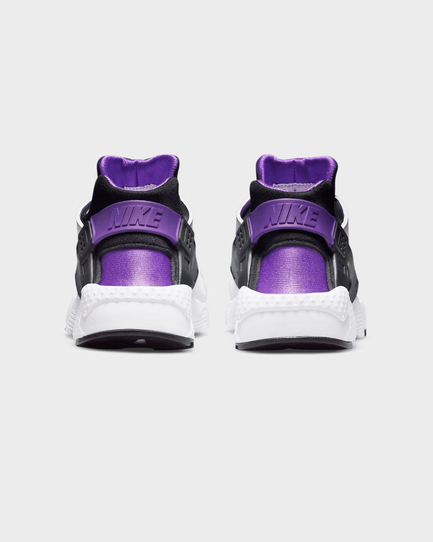 Fitted Traction Sock Like Collar Fit Nike Kid's Huarache Run (GS) White/Black