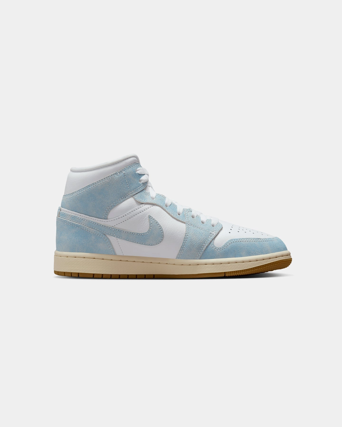 quality - level Anti Odor Treatment Jordan Women's Air Jordan 1 Mid SE "Denim" Blue/Gum