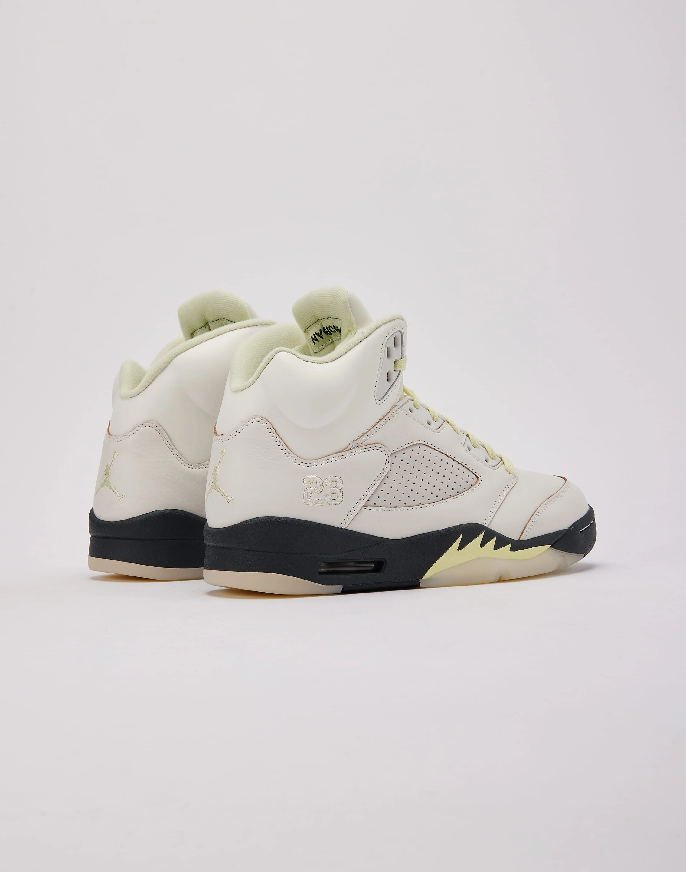 Weekend Casual Light Step Jordan Air Jordan 5 Retro 'Luminous Green and Sail'