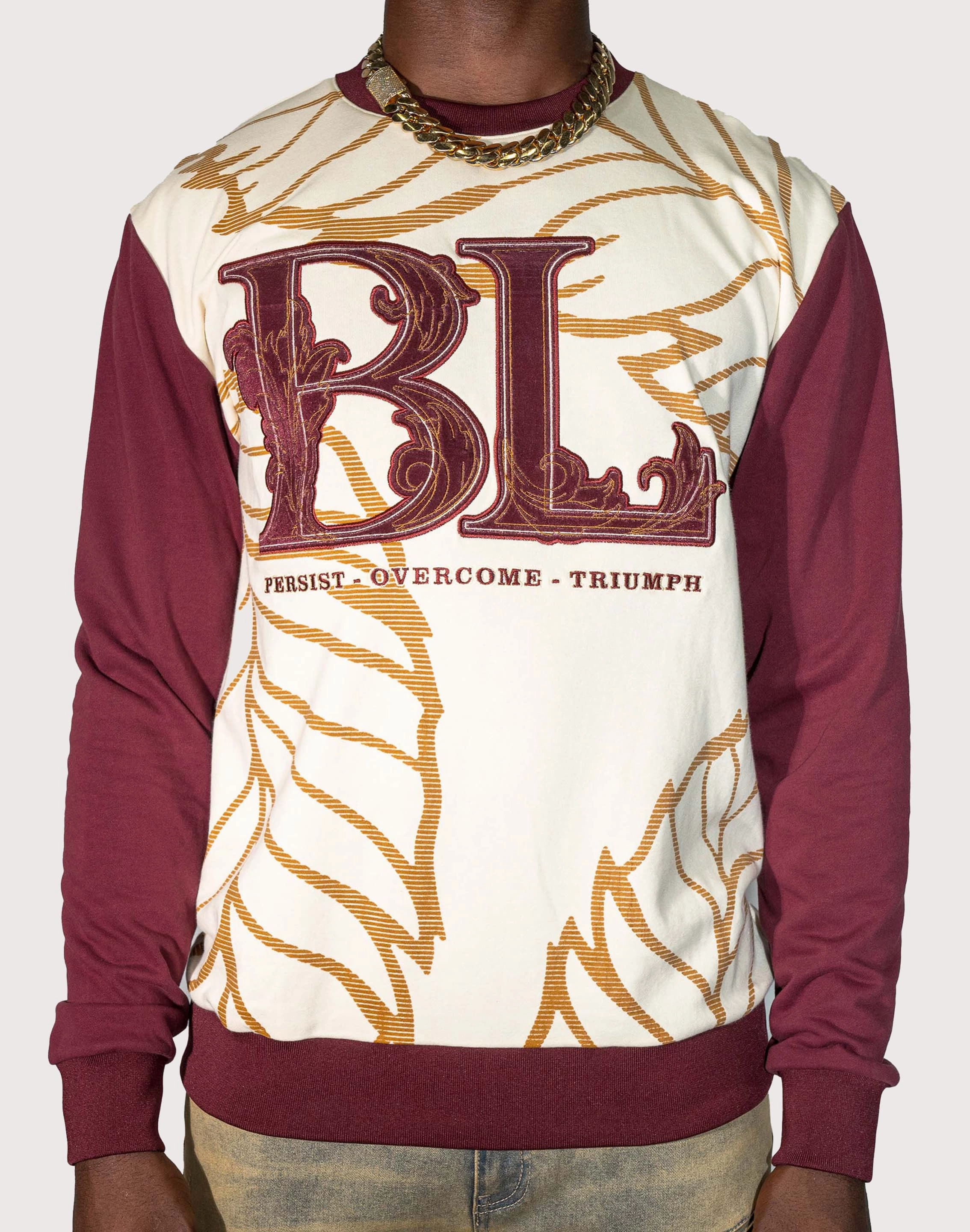 Elegant Blac Leaf P.O.T. Fleece Crewneck