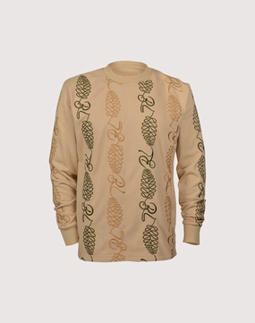 Waterproof Material Blac Leaf Stay Strong Fleece Crew