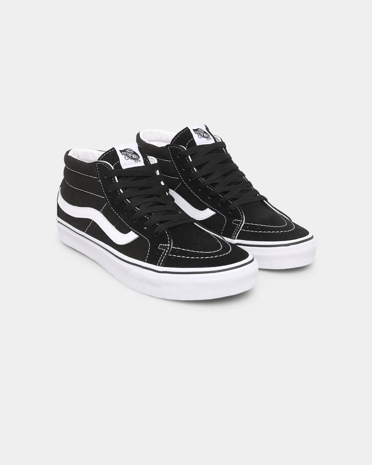 yoga enthusiasts Waterproof Synthetic Upper Vans SK-8 Mid Reissue Black/True White