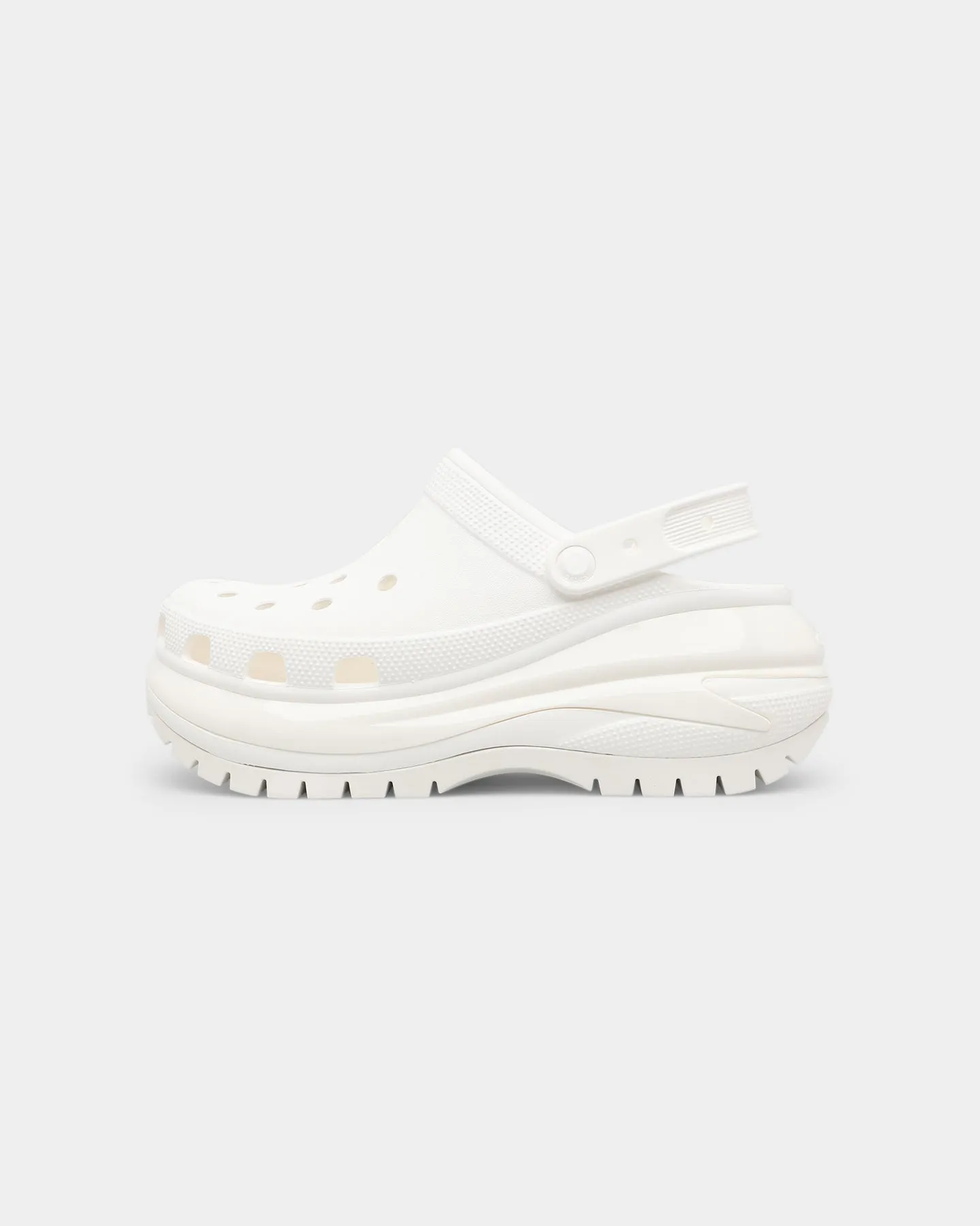 Crocs Mega Crush Clog White Orthopedic Footbed All-day Performance