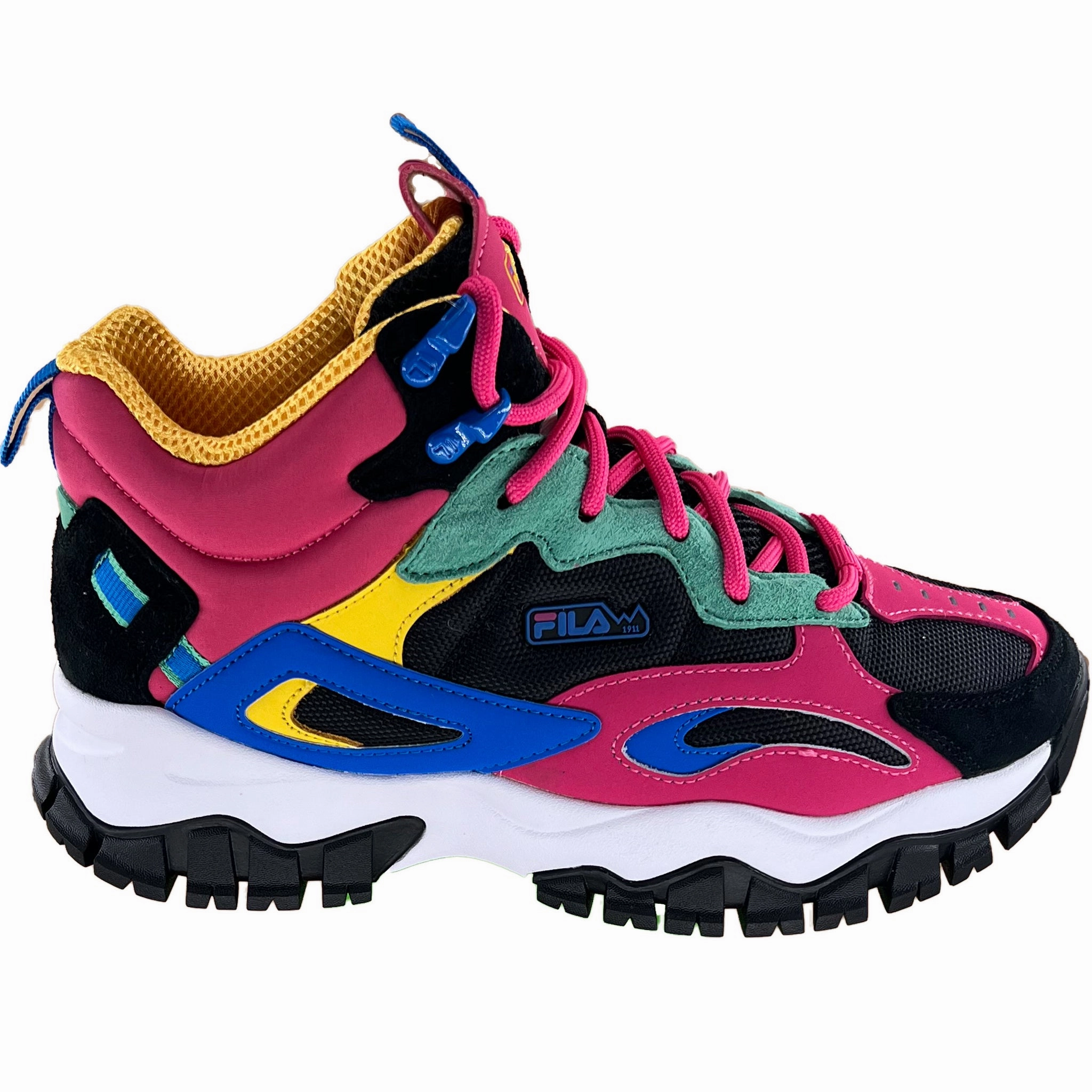 Classic Vibe Fila Women's Ray Tracer Tr 2 Mid Casual Shoes Fuchsia Rose Blue 5RM01326-255