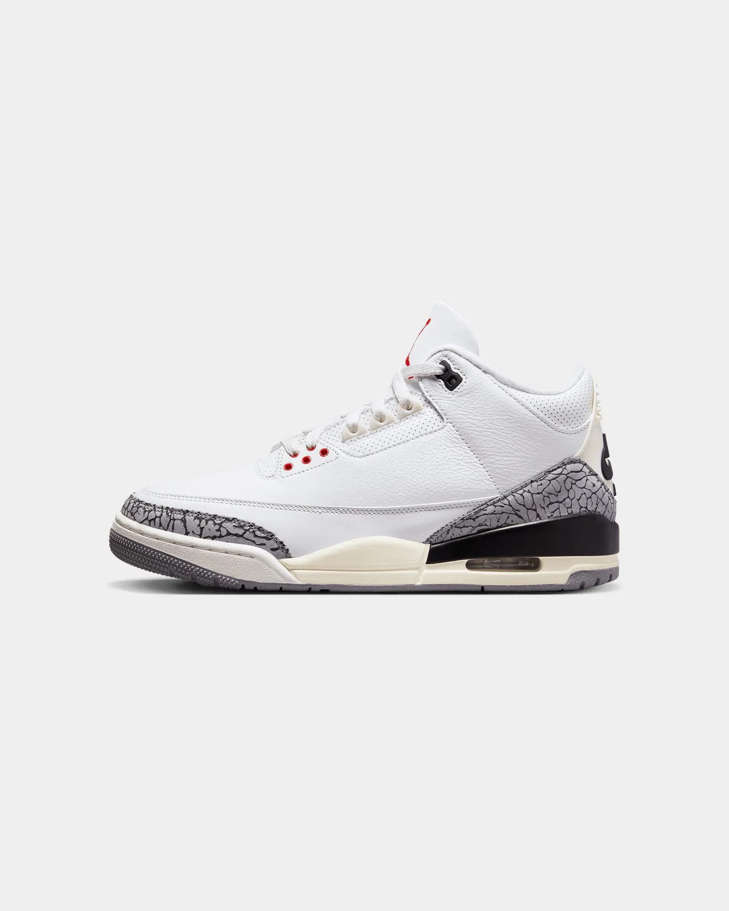 Jordan Air Jordan 3 Retro "White Cement Reimagined" Summit White/Fire Red/Cement Grey Anti Friction Collar