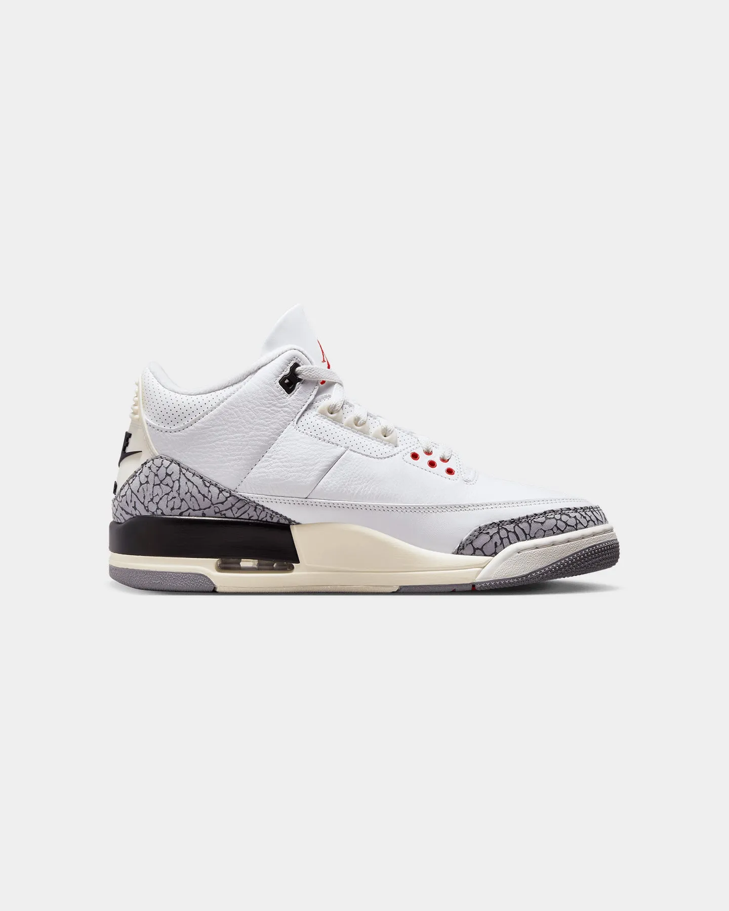 Jordan Air Jordan 3 Retro "White Cement Reimagined" Summit White/Fire Red/Cement Grey Natural Motion Flex