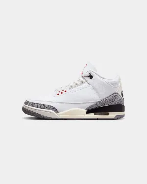 Jordan Air Jordan 3 Retro "White Cement Reimagined" Summit White/Fire Red/Cement Grey Anti Friction Collar