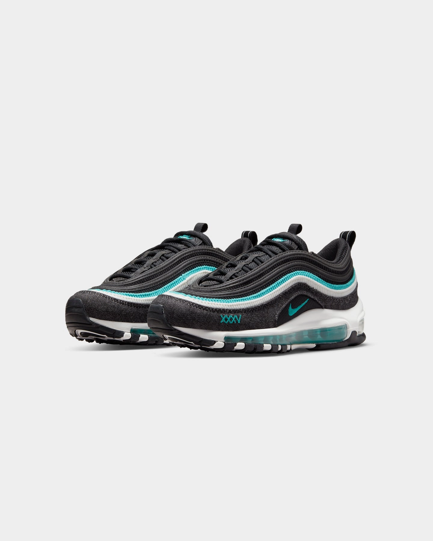 Nike Kids' Air Max 97 SE (GS) Black/Sport Turq Memory Foam Adaptation