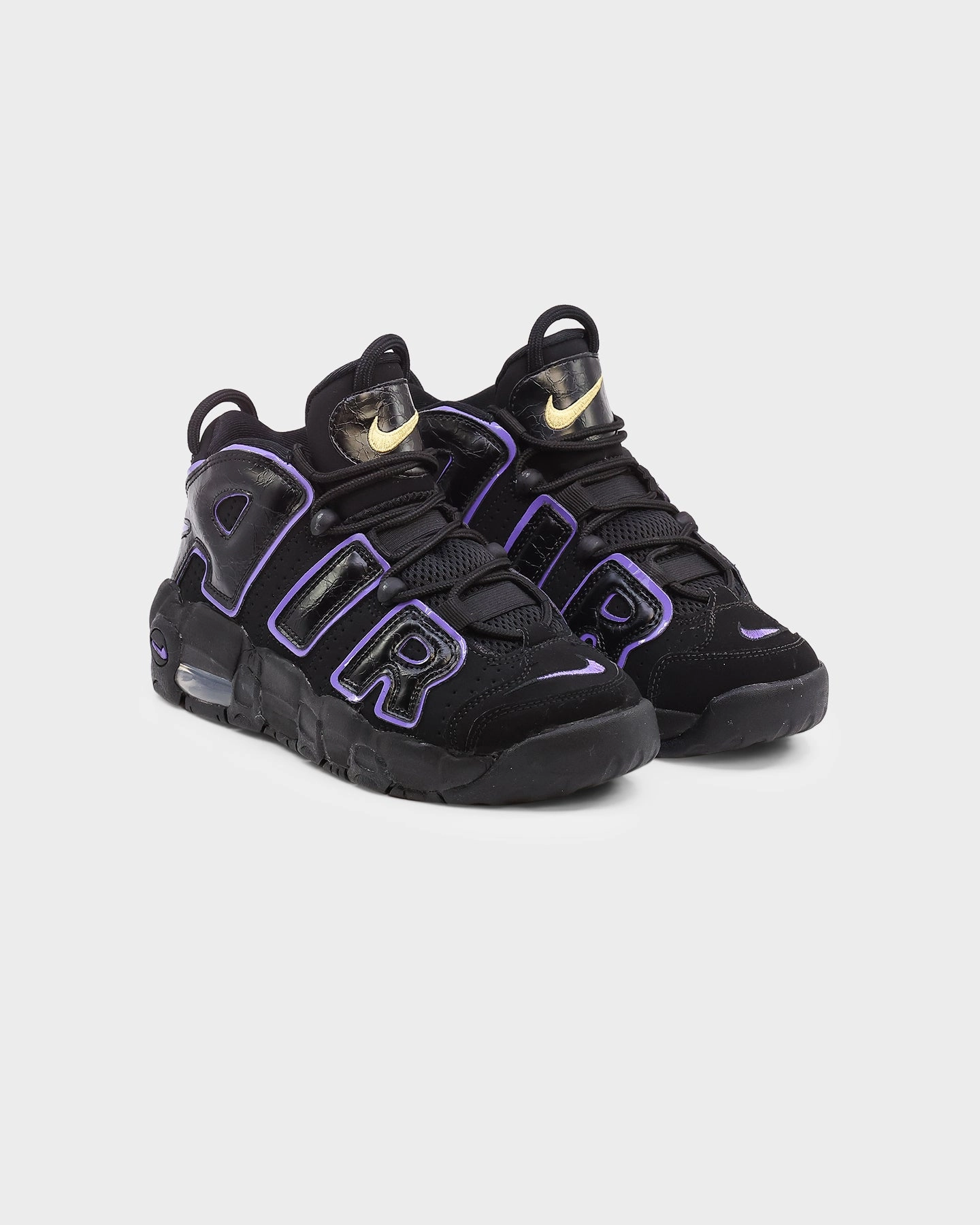 Nike Kid's Air More Uptempo (GS) Black/Action Grape All-day Performance Contemporary ease