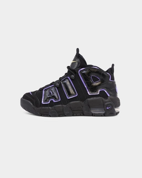 Nike Kid's Air More Uptempo (GS) Black/Action Grape Pure Fit