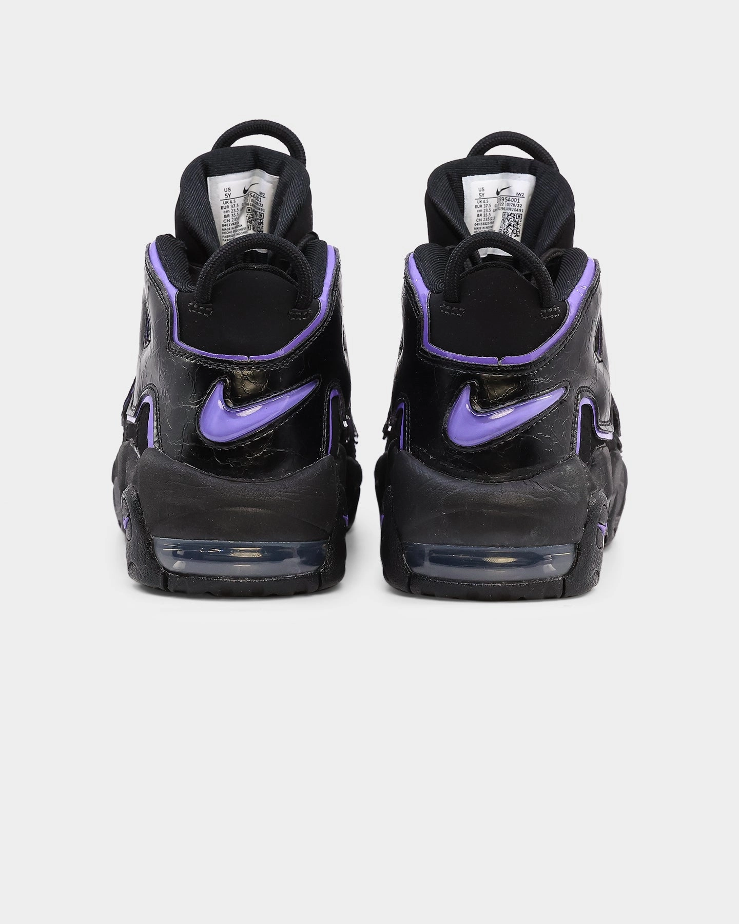 Walk Casual Nike Kid's Air More Uptempo (GS) Black/Action Grape