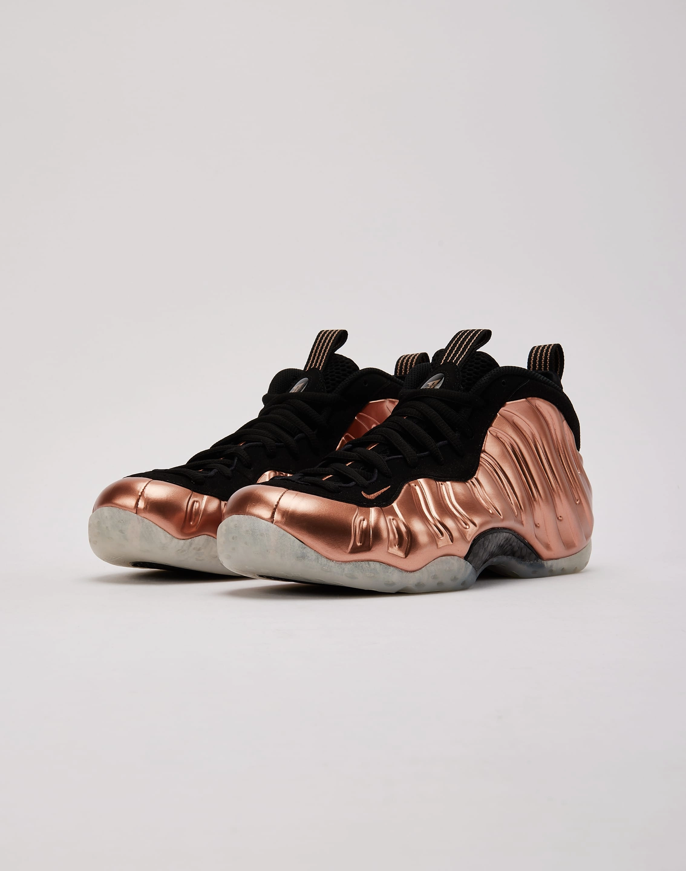 Impact Dispersing Core Elastic Gusseted Tongue Nike Air Foamposite One 'Metallic Copper'