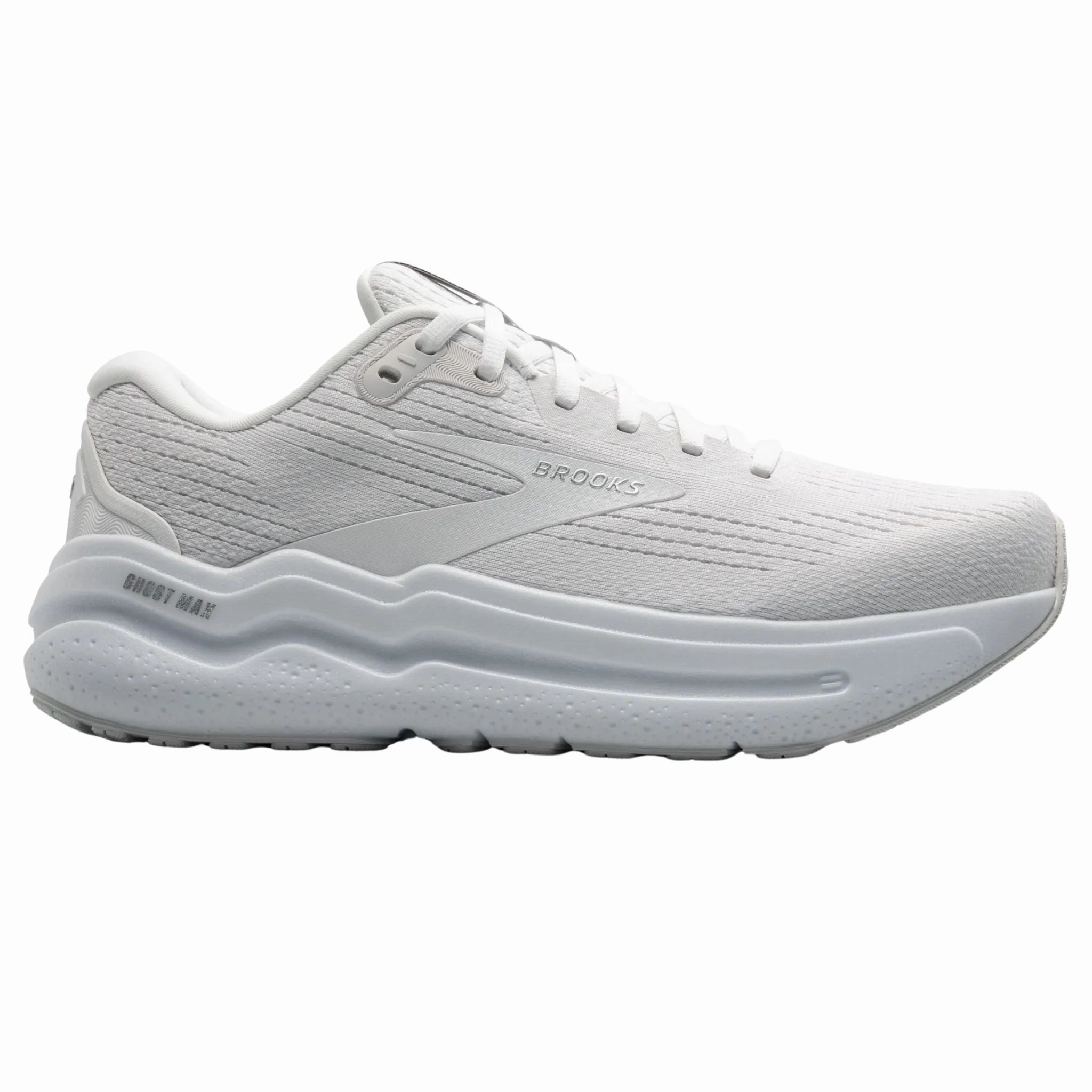 Full-Support Low Top Brooks Men's 110431 168 Ghost Max 2 Bright White Bright White Cushion Neutral Running Shoes