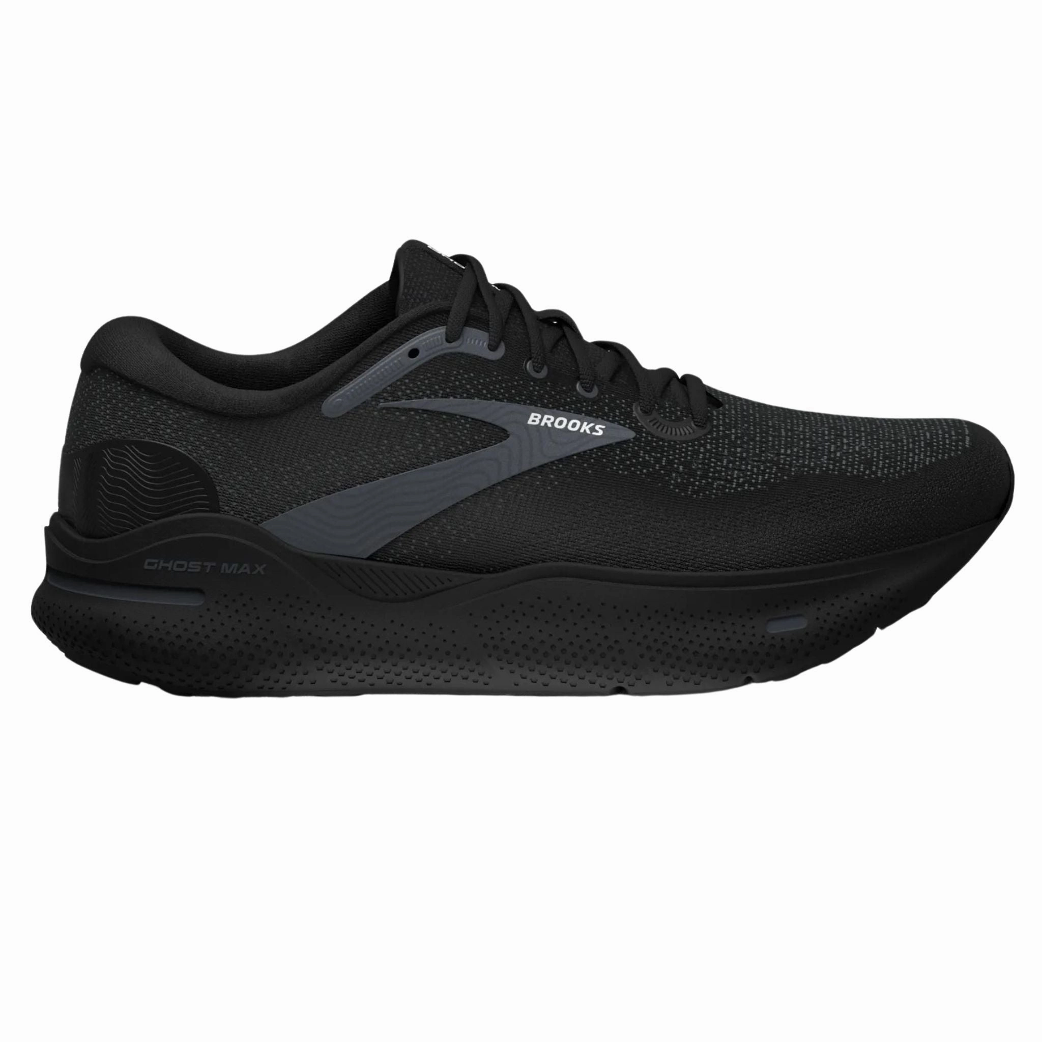 Brooks Women's 120395 020 Ghost Max Black Black Ebony Cushion Neutral Running Shoes Ergo Frame