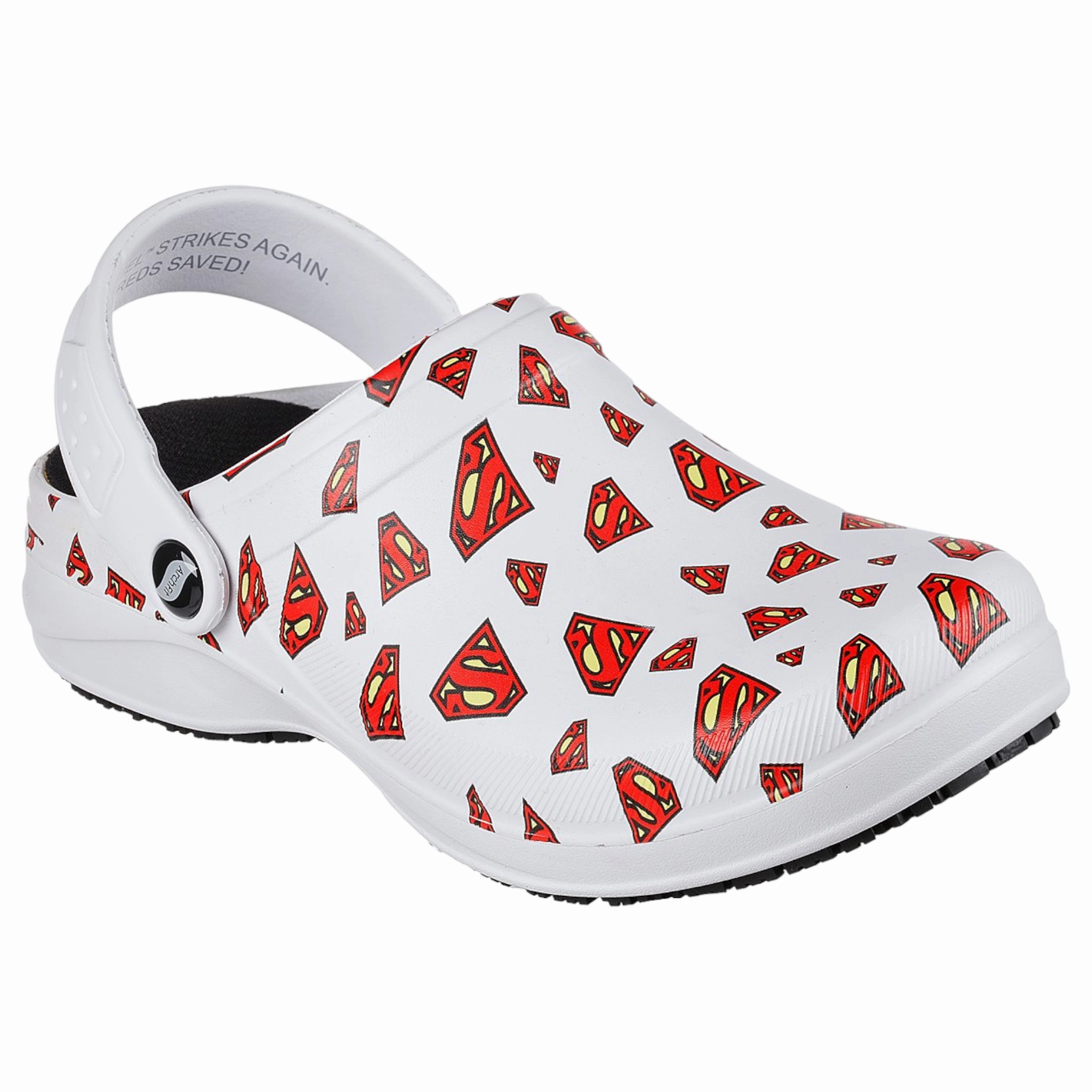 EasyClean Minimalist Look Skechers Women's 108091 Superman Arch Fit Riverbound White Work Shoes