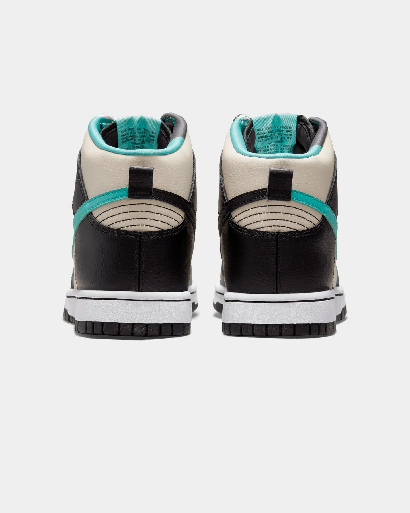 Pink Nike Dunk Hi Retro Emblem Pearl White