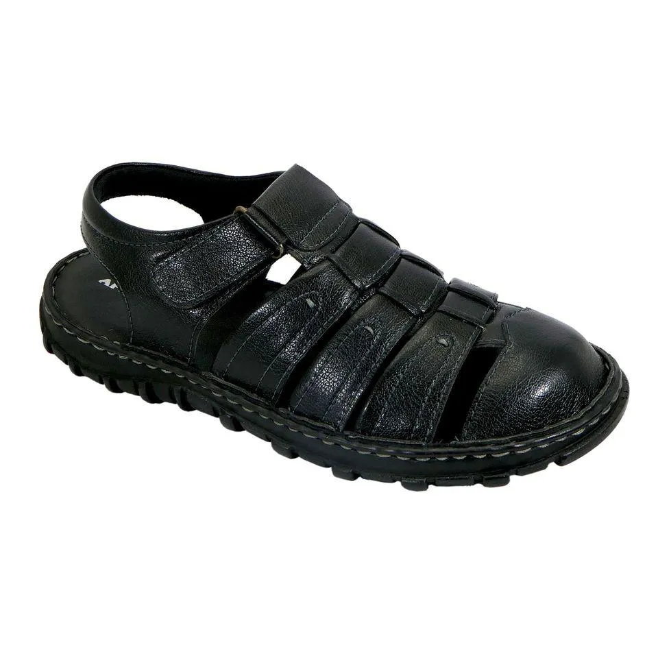 AM PM Men's Daily wear Leather Sandals quality-built Designer Look