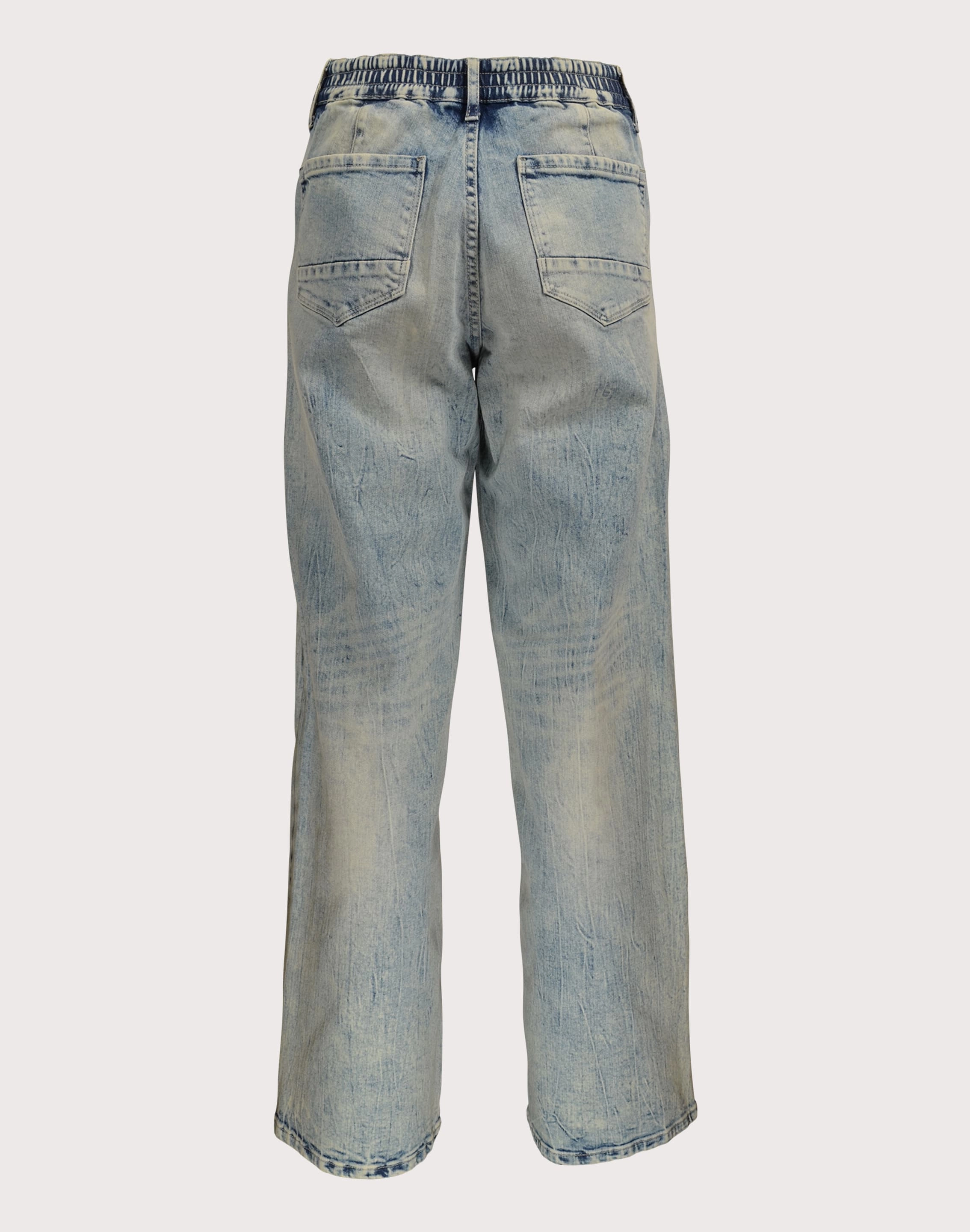 Grindhouse Wide Leg Denim Flame Pants Stitch Free Construction Fashionable