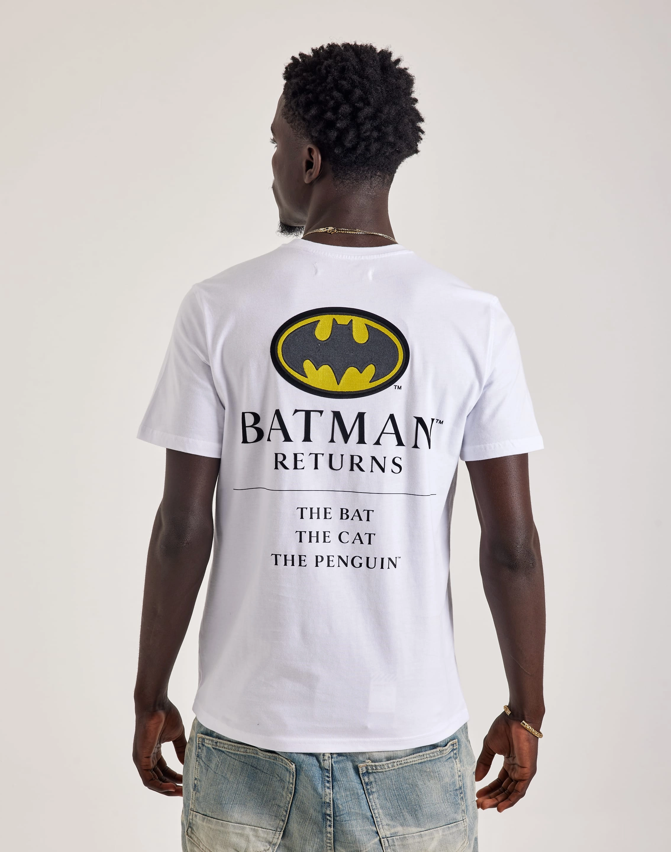 Brown waterproof user Central Mills Batman Returns Tee