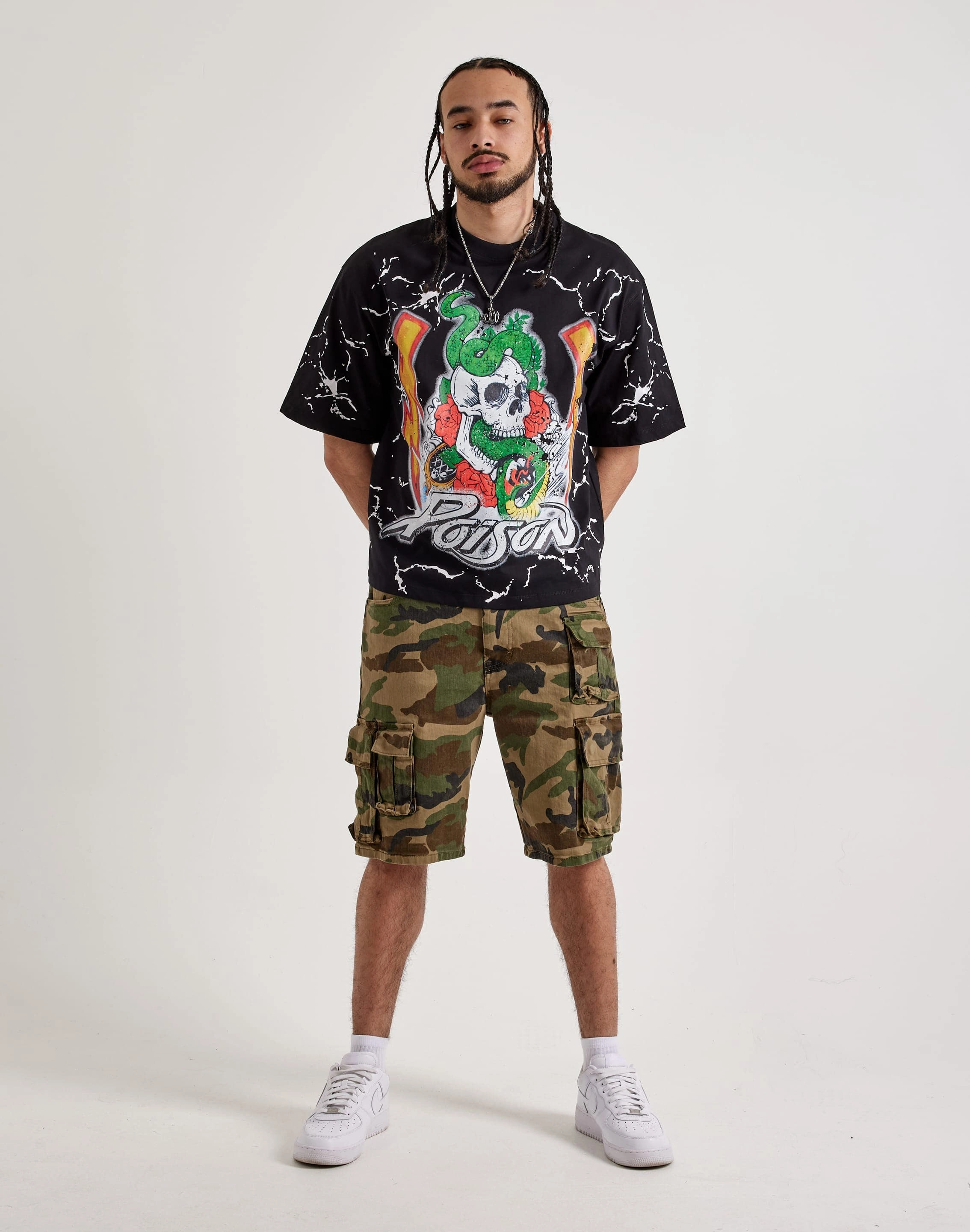 Trendy basketball players Central Mills Poison Cropped Tee