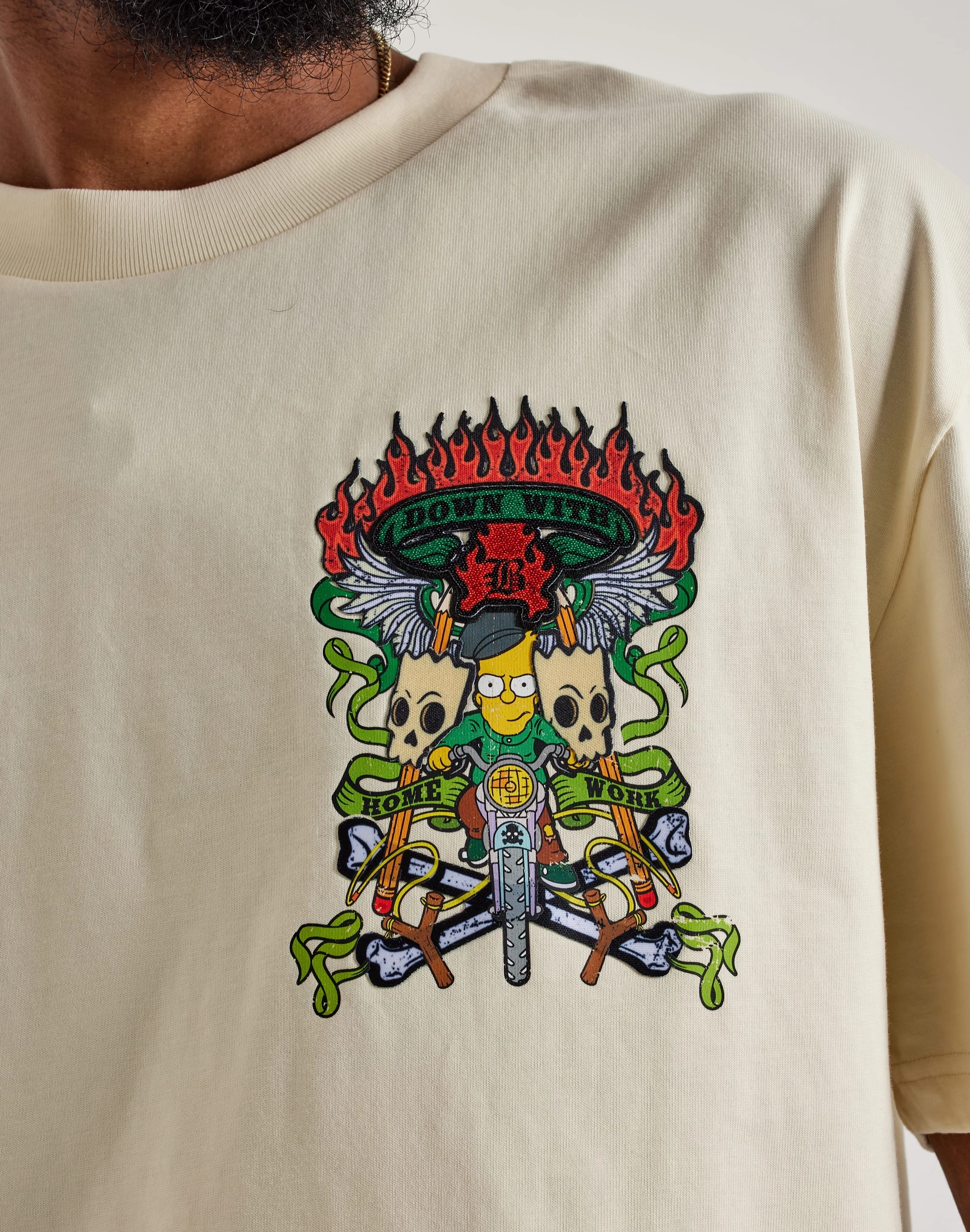 Central Mills The Simpsons Down With Homework Tee Typical