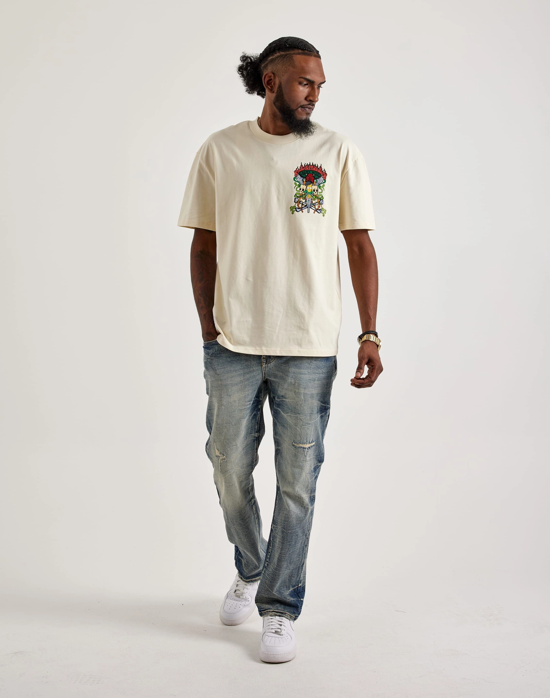 least trendy Central Mills The Simpsons Down With Homework Tee