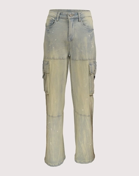 Refined fit All Day Support System Grindhouse Wide Leg Cargo Denim Pants