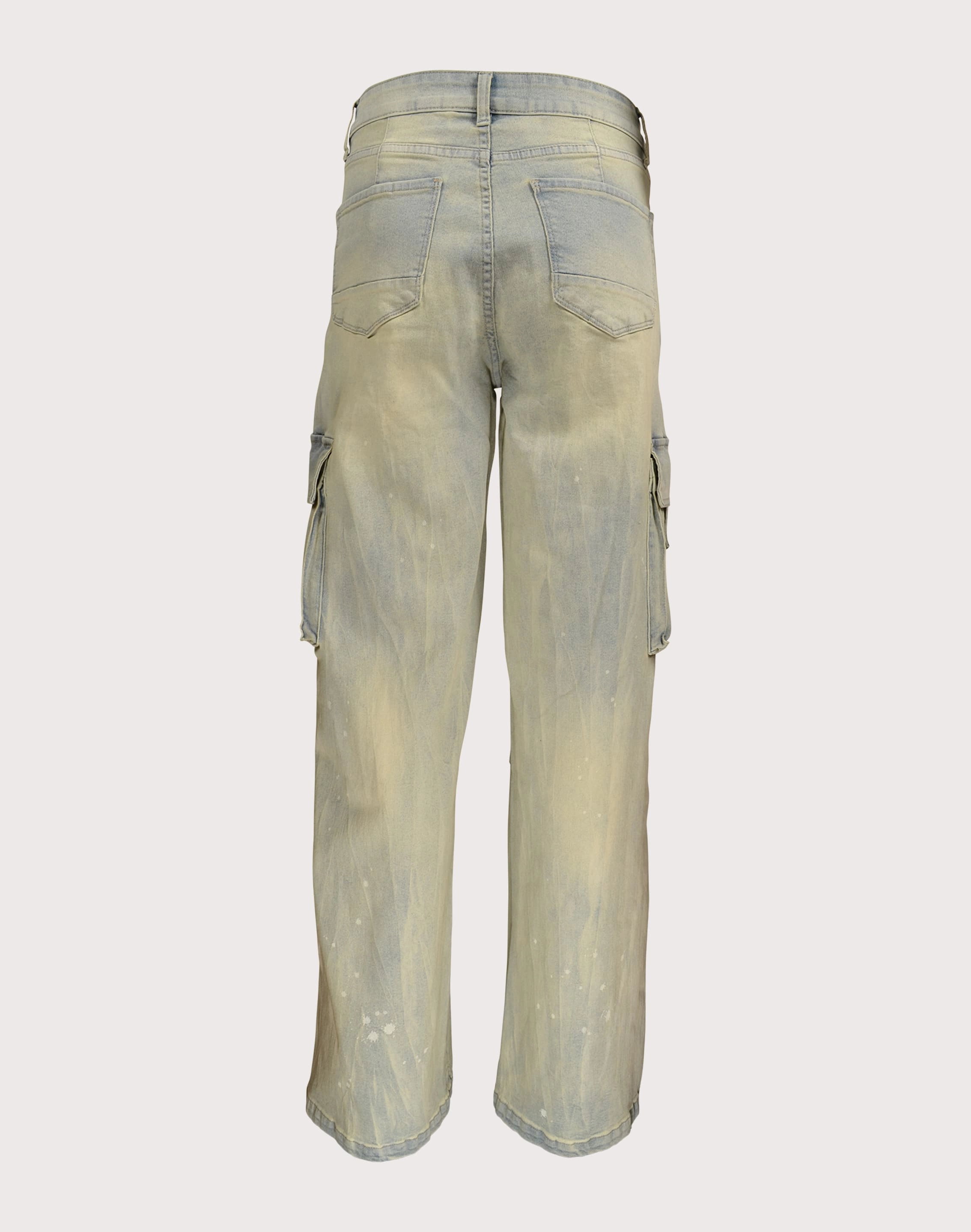 Stability Grindhouse Wide Leg Cargo Denim Pants