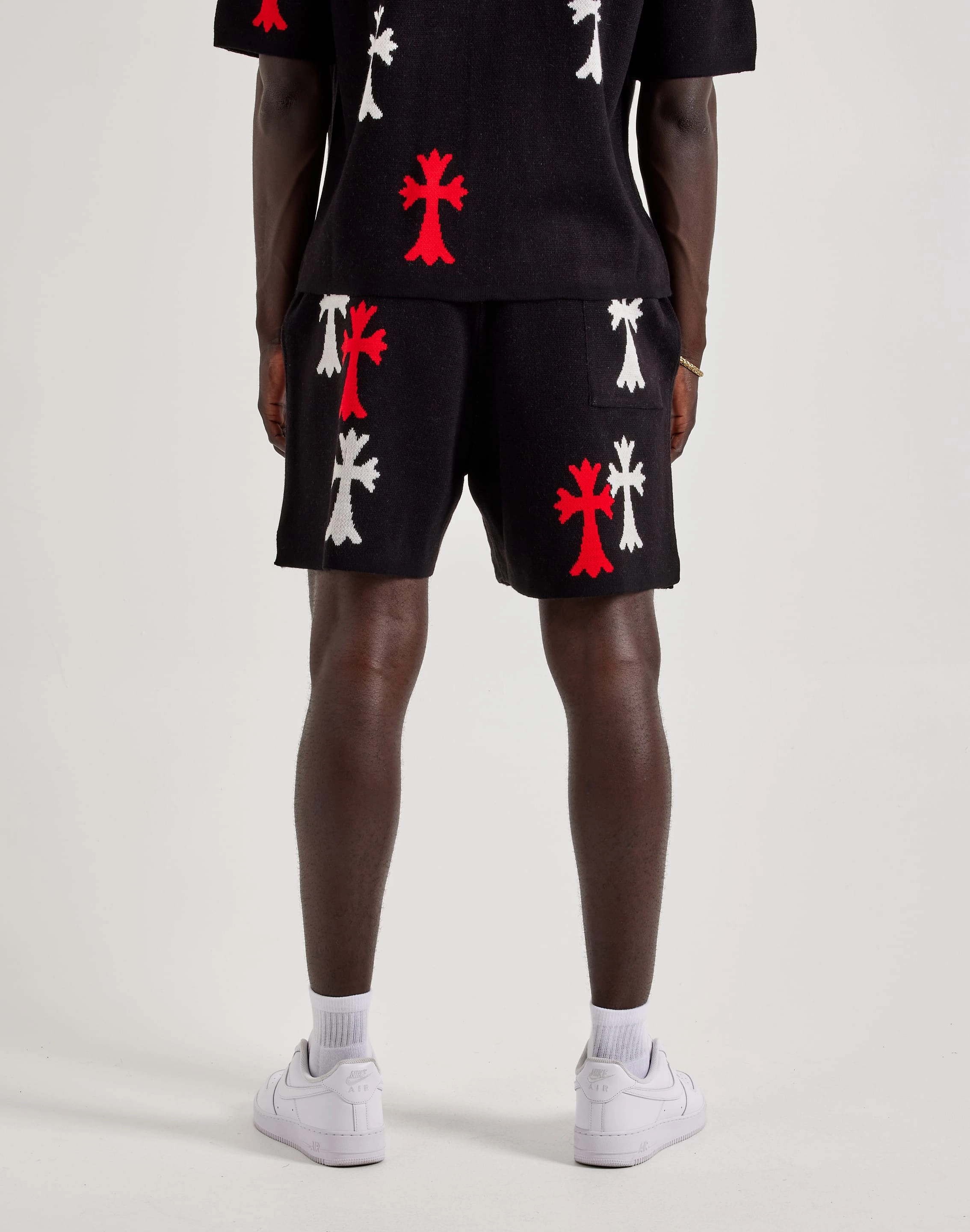 Chapter By Kohli Cross Knit Shorts Breathable Perforations