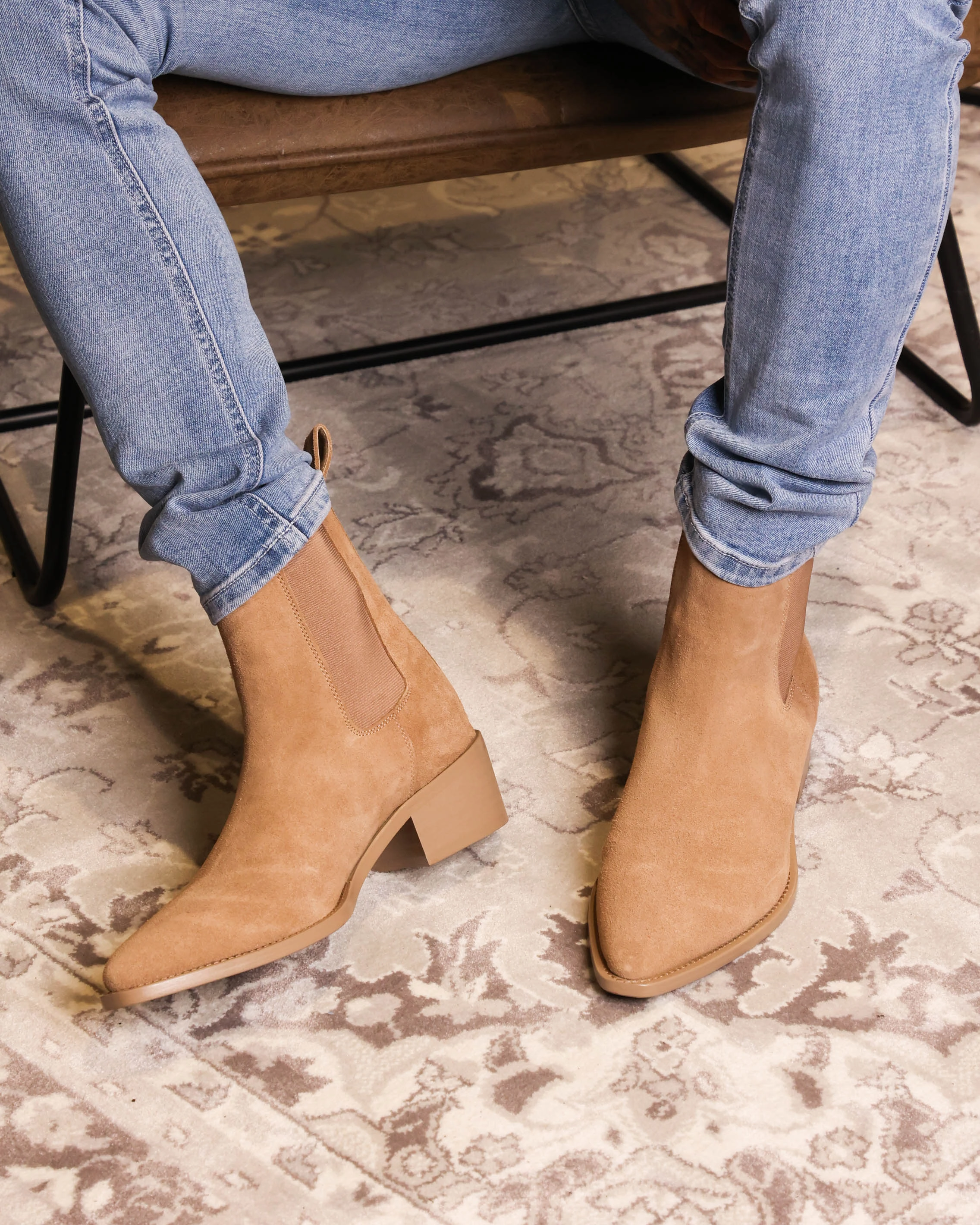 Saint Morta Nomad Pointy Toe Chelsea Boot Mocha Cool Kids Abrasion Shield Toe