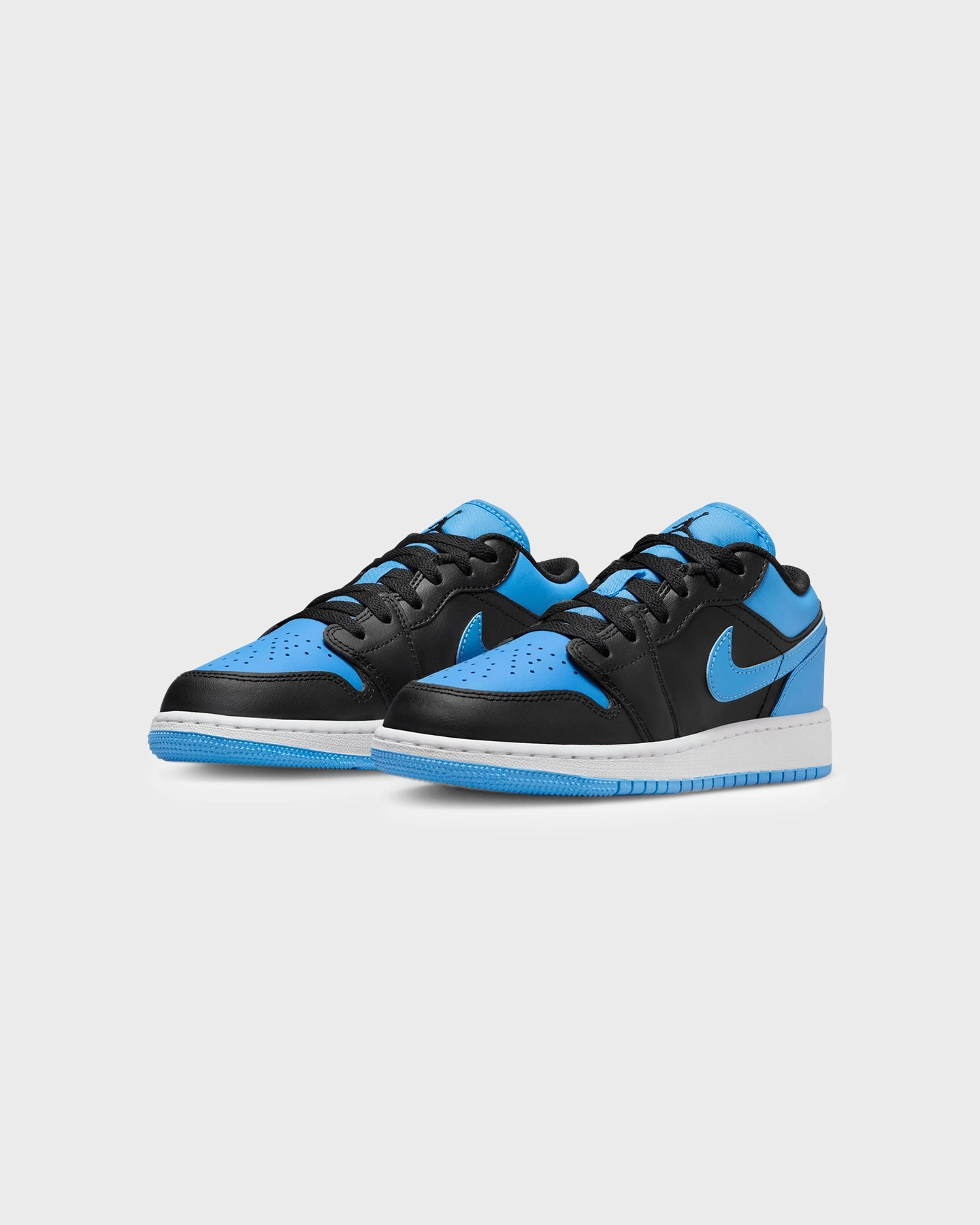 Jordan Kids' Jordan 1 Low "University Blue" (GS) Black/University Blue Dynamic Step