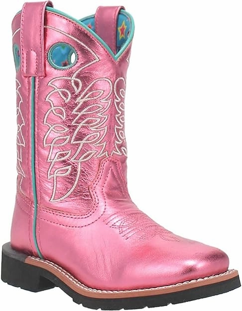 Cozy And Warm Leather Comfort CHILDREN'S DAN POST GIRLS AURORA PINK WESTERN BOOTS DPC2975