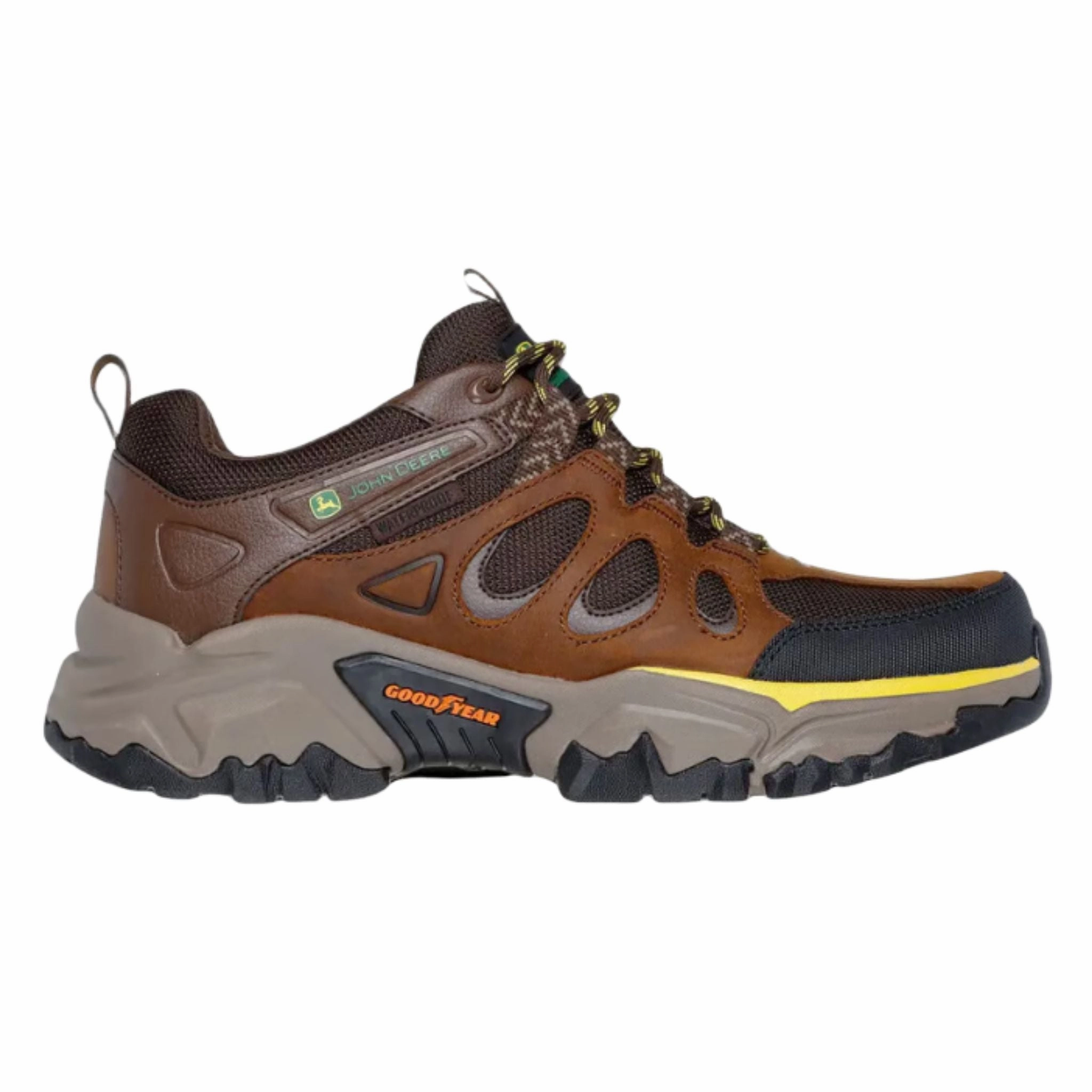 Casual Edge Skechers Men's 256005 John Deere Terraform Dunlow Brown Waterproof Relaxed Fit Outdoor Shoes