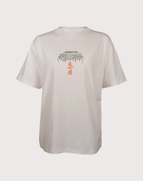 foot function least CIVIL CLOTHING Whisp Of Crane White Tee