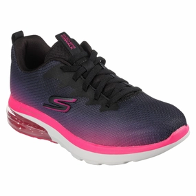 Skechers Women's 124348 GOwalk Air 2.0 Quick Breeze Black/Hot Pink Athletic Shoes comfort feature Contoured Footbed Design