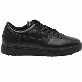 Fila Women's Vulc 13 Low SR Slip Resistant Work Shoes 5LM00665 Smooth Leather Collapsible Heel
