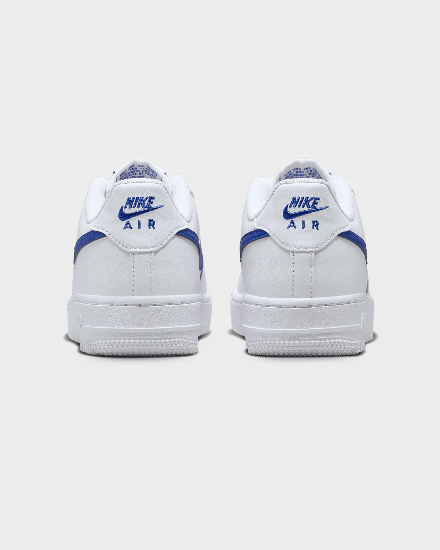 Energy Return System Nike Kids' Air Force 1 (GS) White/Hyper Royal