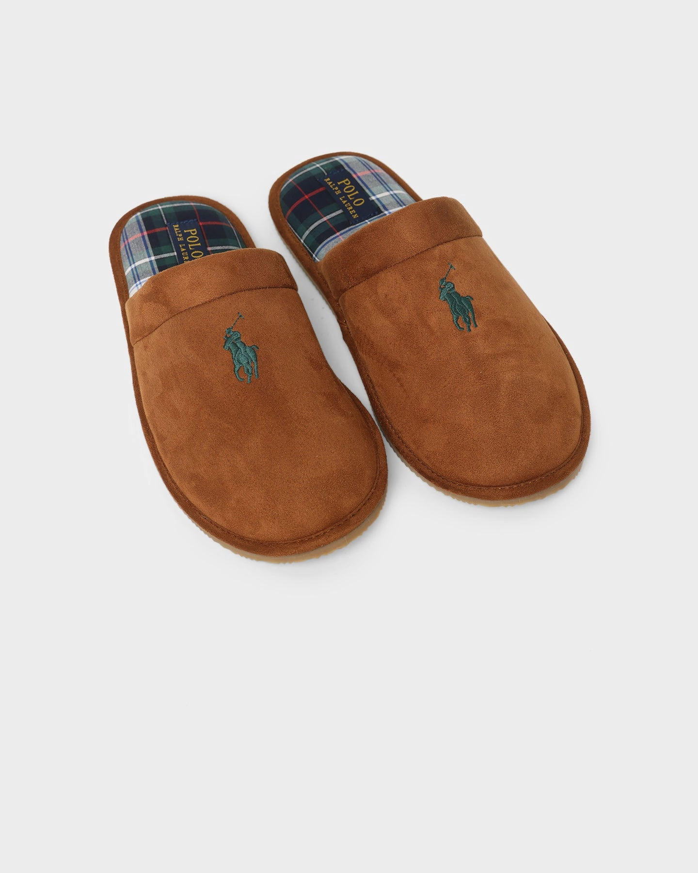 Polo Ralph Lauren Klarence Slippers Wheat/Plaid Streamlined grip