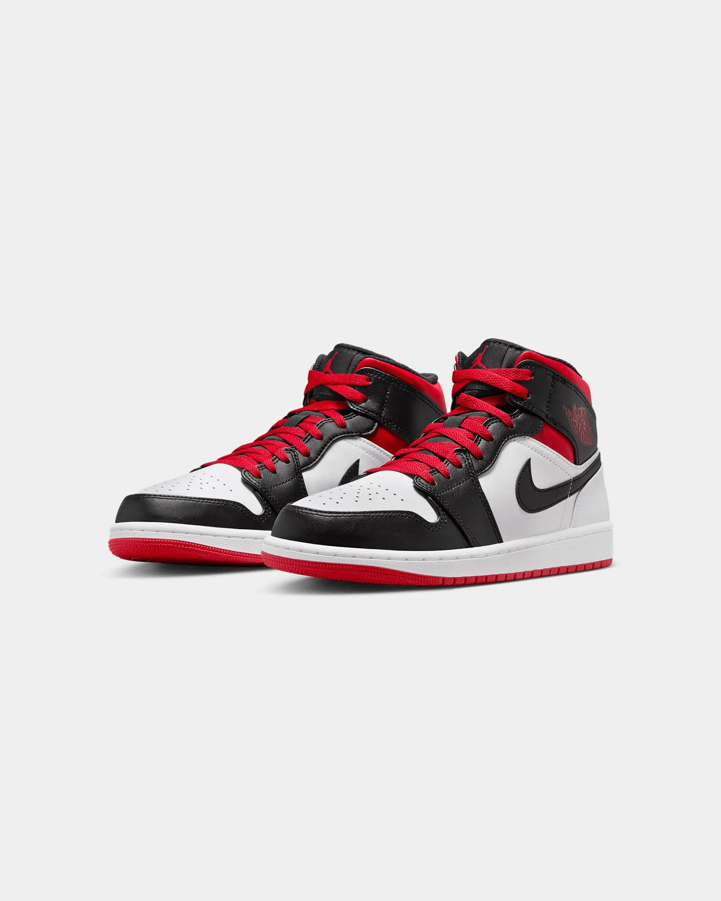 All-Day Durability Jordan Air Jordan 1 Mid "Gym Red Black Toe" White/Gym Red