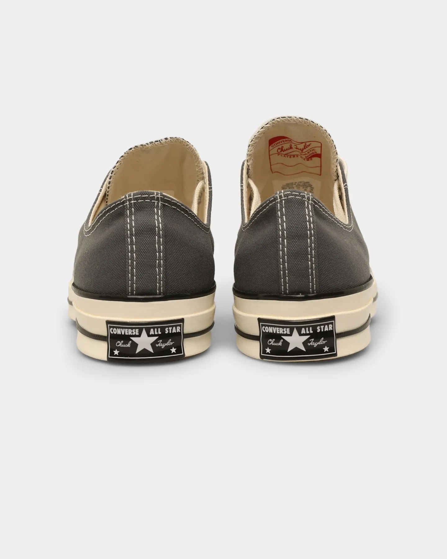 Abrasion Resistant Stitching Heel Stability Converse Chuck 70 Low Vintage Canvas Iron Grey/Egret