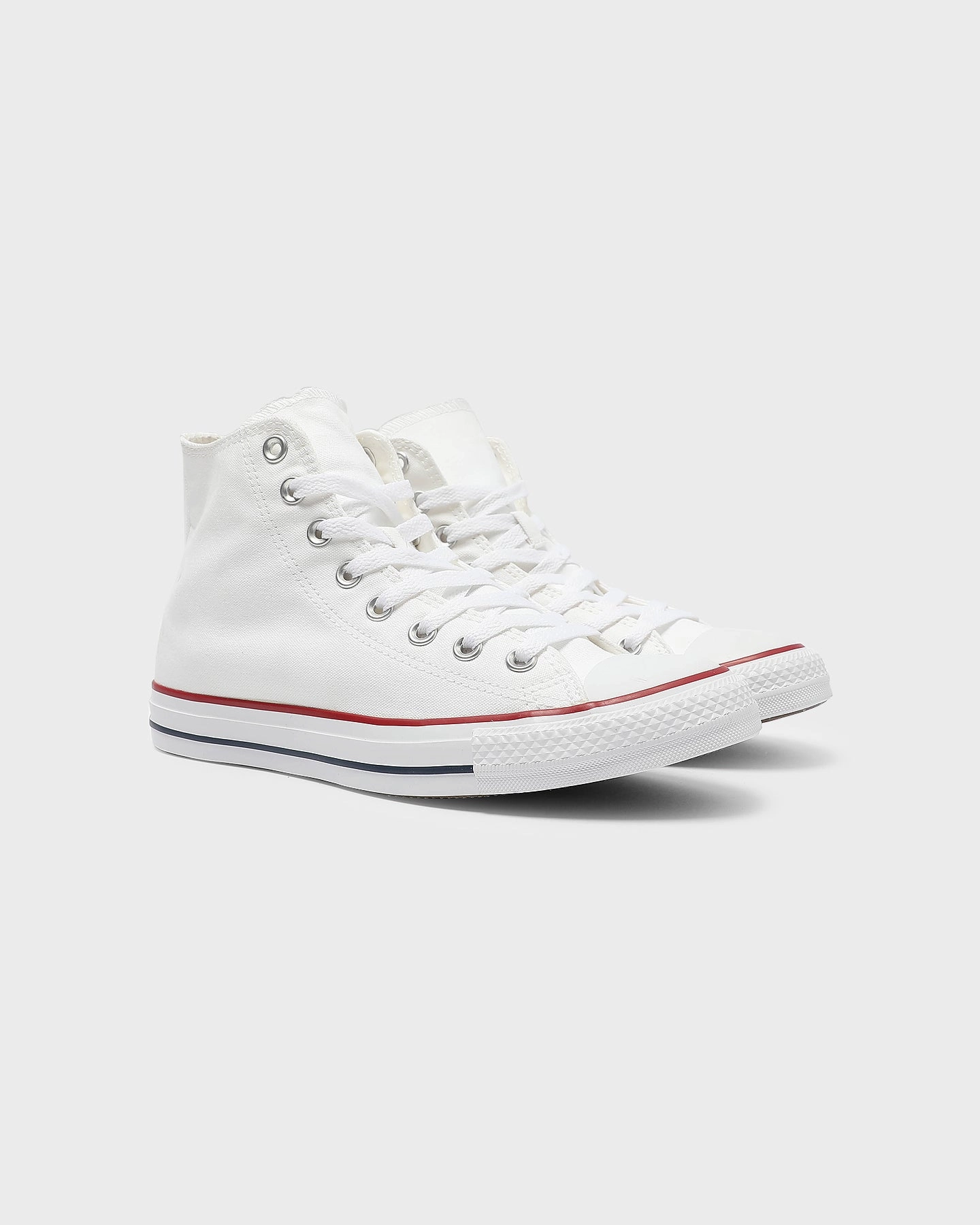 Converse Chuck Taylor All Star Hi White/Red/Navy ventilation channels Indoor Comfort