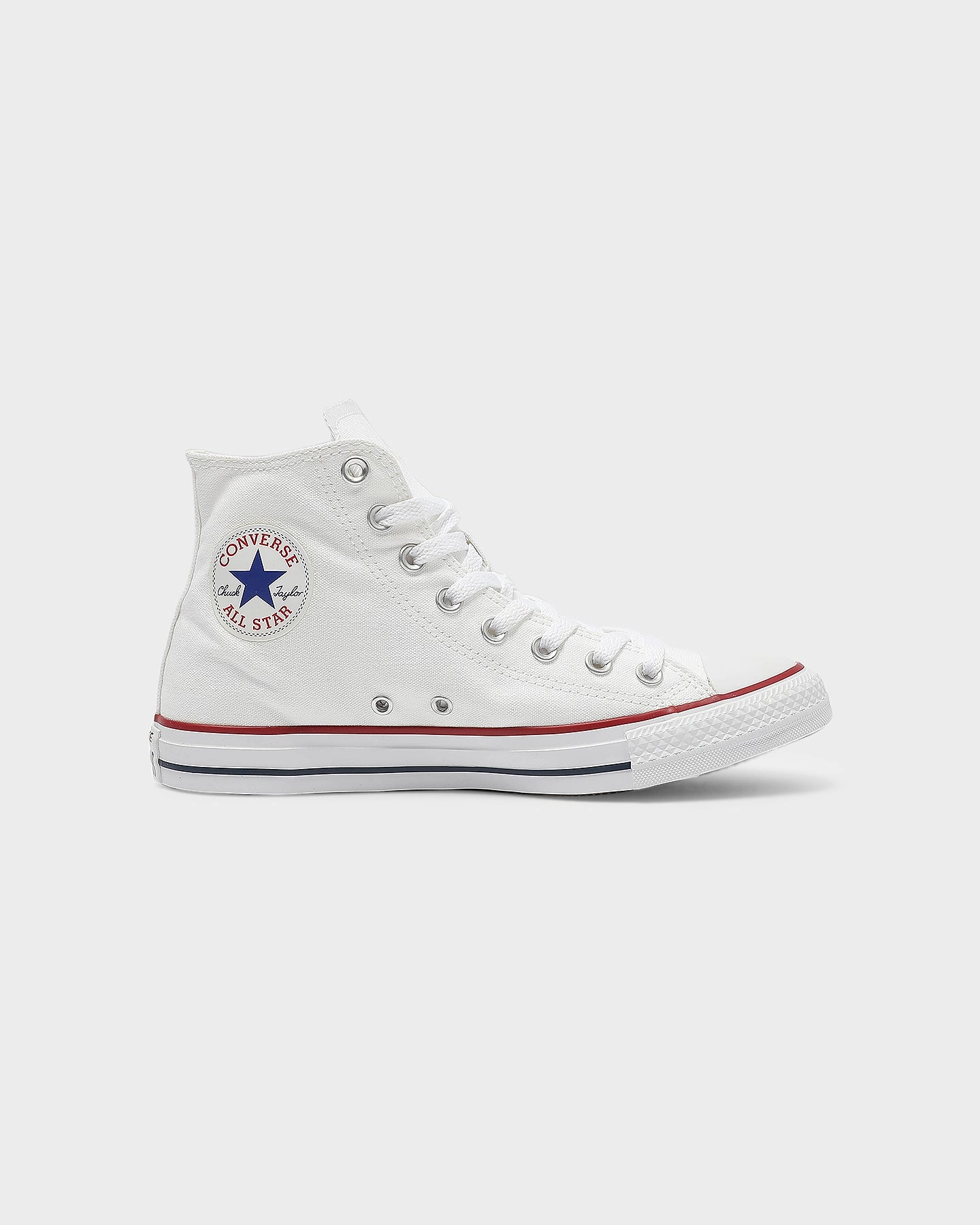 Converse Chuck Taylor All Star Hi White/Red/Navy Tear Resistant Webbing