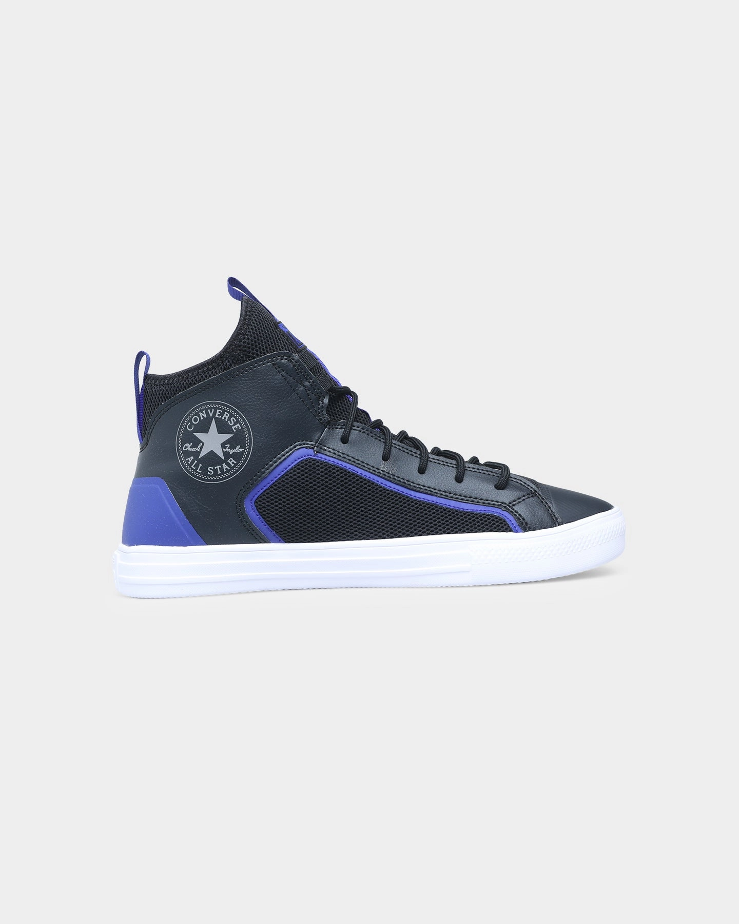 Converse Chuck Taylor All Star Ultra Mid Black/Concord/Silver Abrasion Resistant Toe Recycled Composite Materials